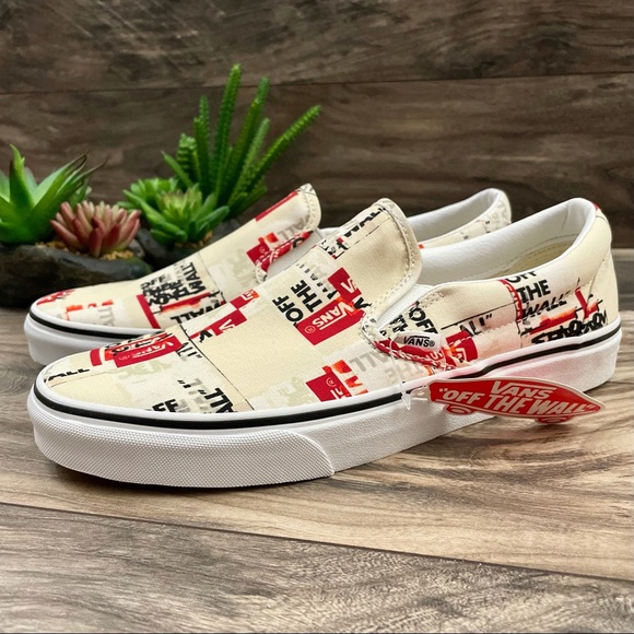 ⛔️SOLD⛔️ NIB Vans Classic Slip On Sneaker Packing Tape 10 - Picture 4 of 11